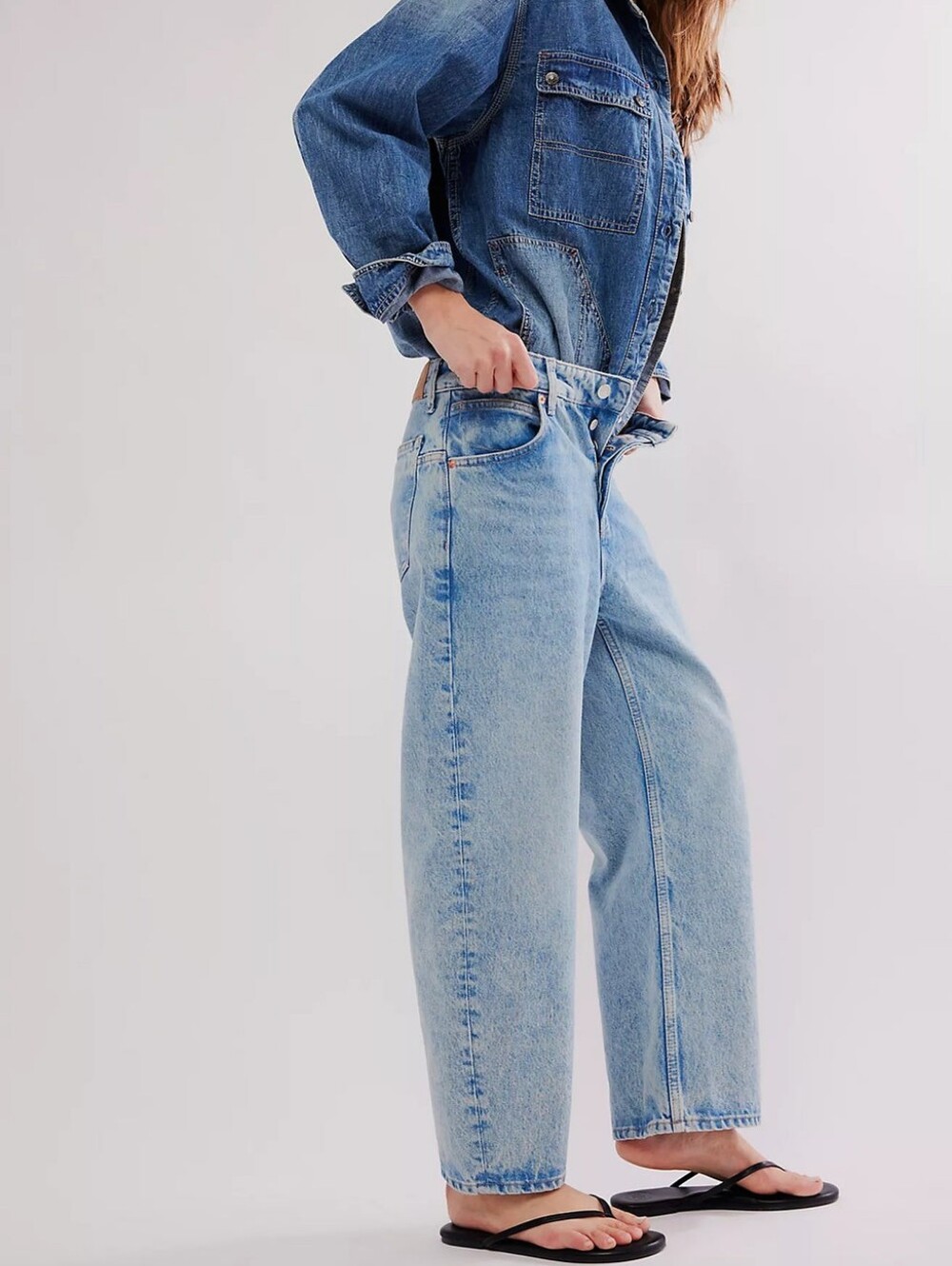 Free People Jeans Deep Trance Dropped Boyfriend Horseshoe Sweet Dreams 24